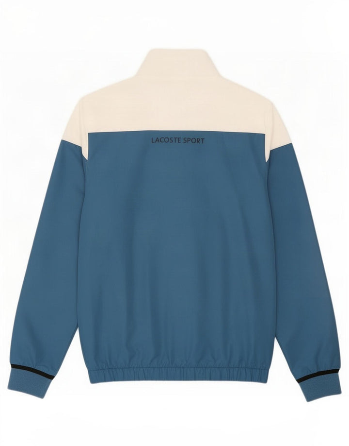 Giacca da ginnastica da uomo con grafica Lacoste taglia 3 piccola blu color block