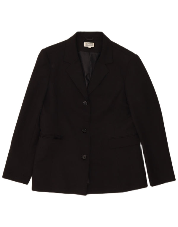 Giacca blazer da donna a 3 bottoni Etam UK 16 grande poliestere nero