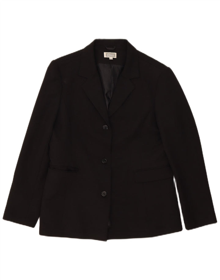 Giacca blazer da donna a 3 bottoni Etam UK 16 grande poliestere nero