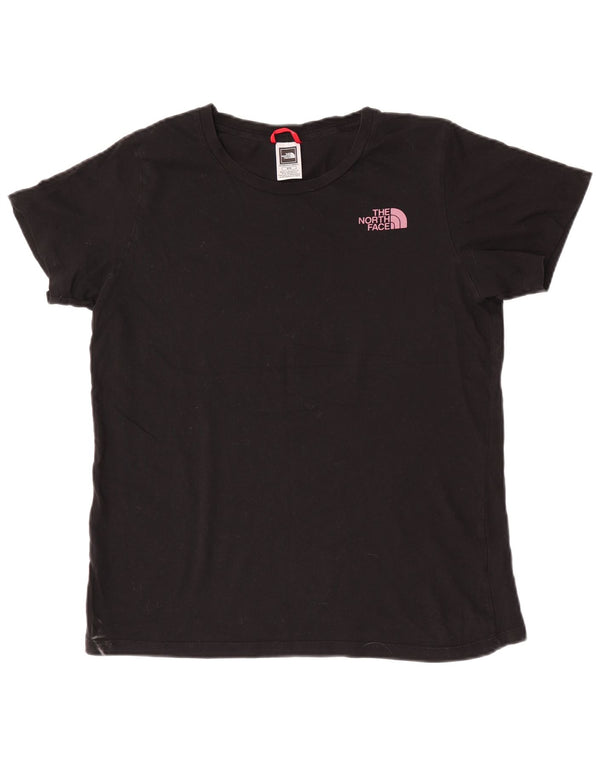 T-shirt grafica da donna The North Face Top UK 14 cotone nero medio