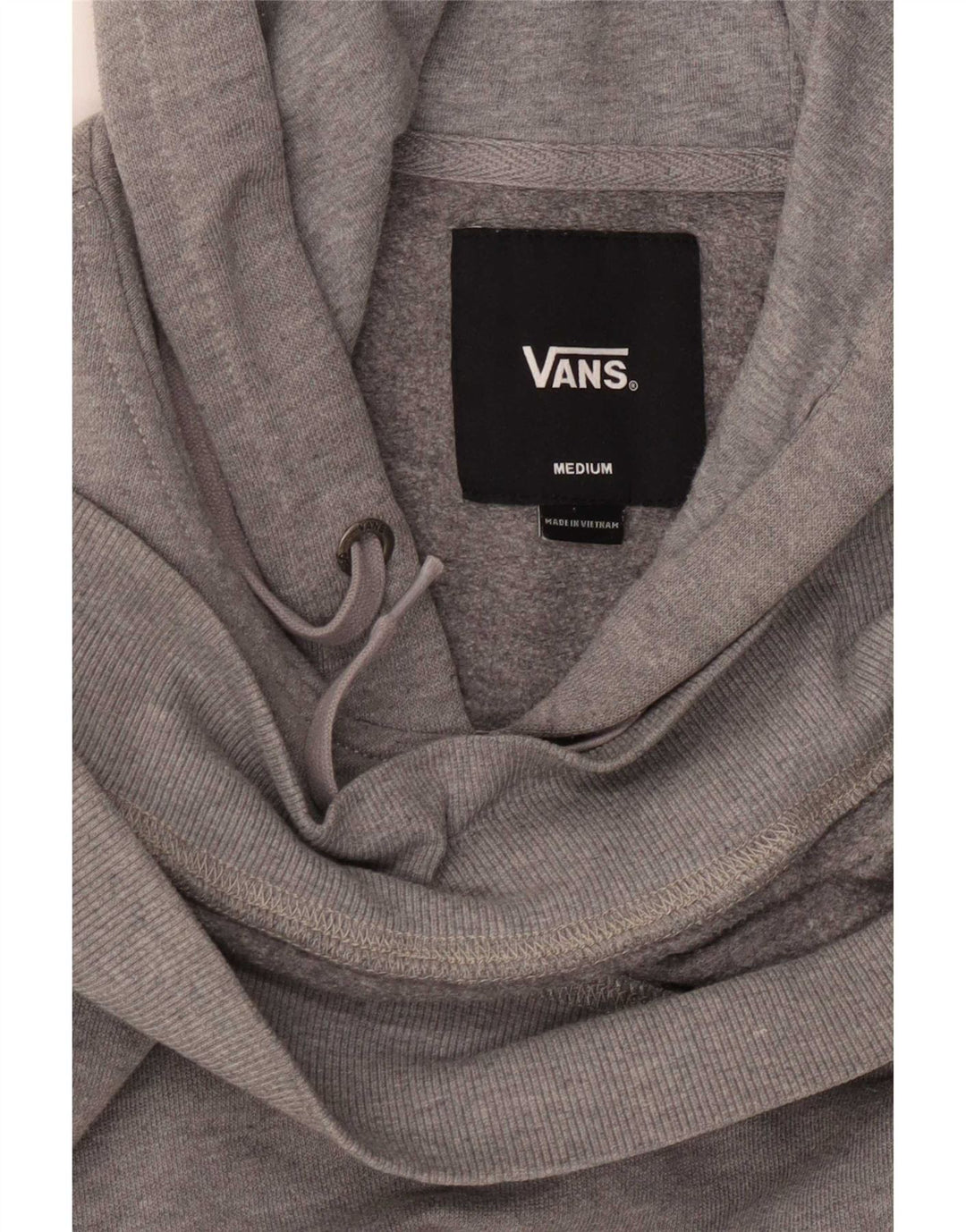 Felpa con cappuccio grafica da uomo Vans di colore grigio medio