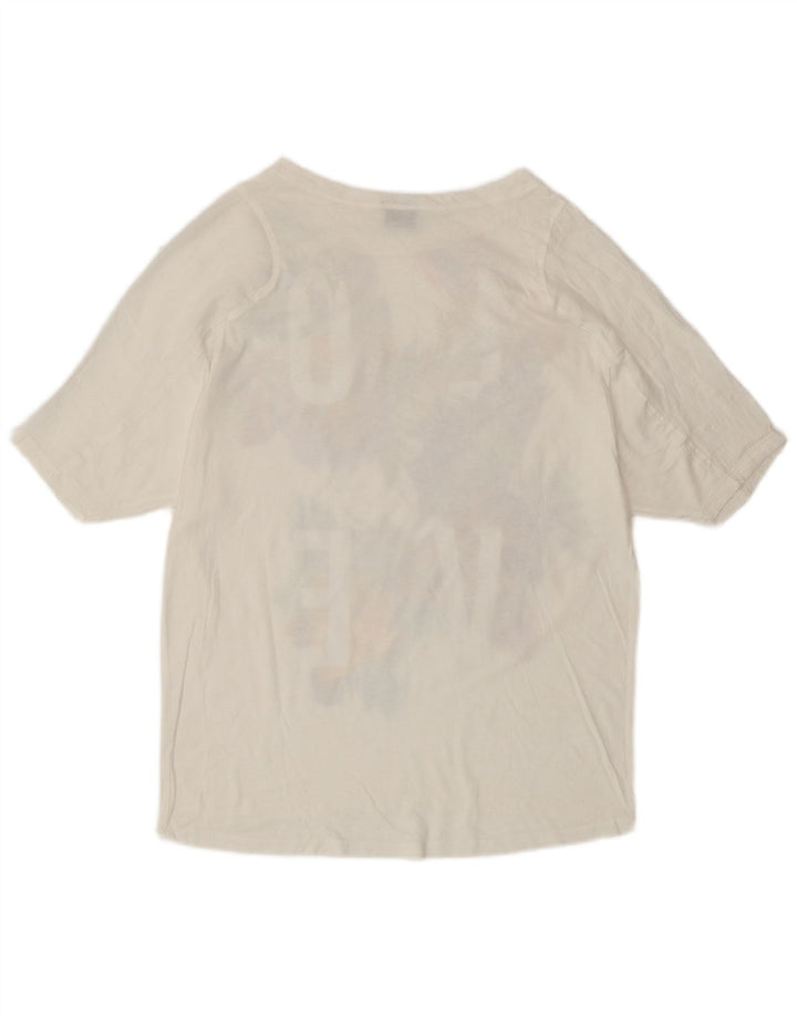 T-shirt grafica da donna ZARA Top UK 10 Small White Floral