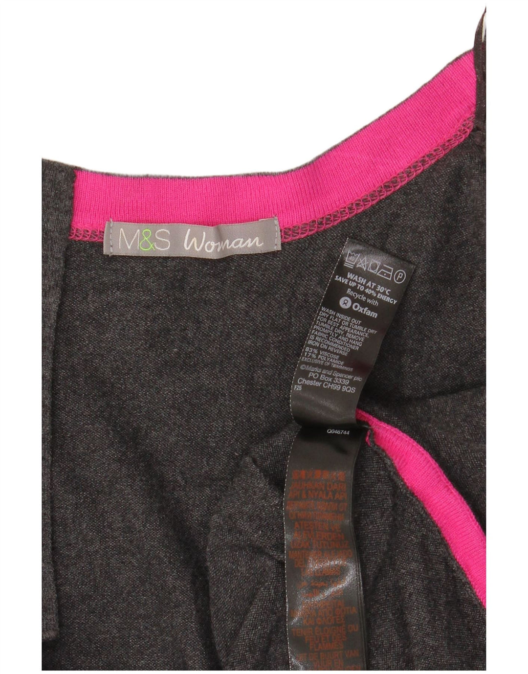 Maglione maglione oversize con scollo a barca da donna Marks & Spencer UK 20 2XL Grigio