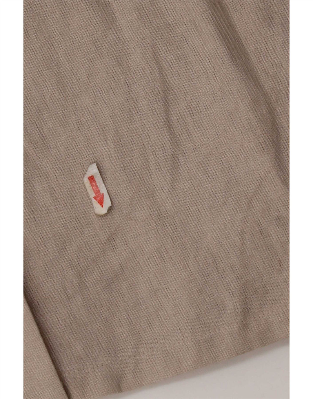 Camicetta Camicia Vintage da Donna IT 44 Lino Grigio Medio