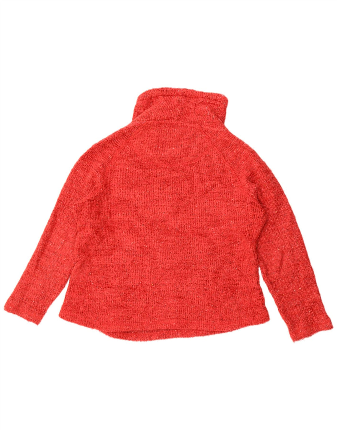 Maglione oversize da donna Weird Fish UK 14 Grande acrilico chiazzato rosso