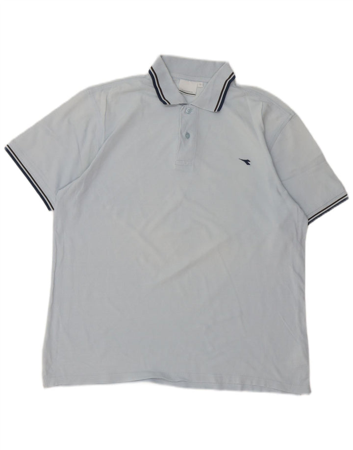 Polo Diadora Uomo Large Blu Cotone
