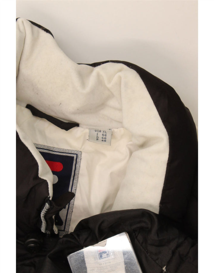 Gilet imbottito da uomo Fila IT 56 XL Nero Poliestere Colourblock