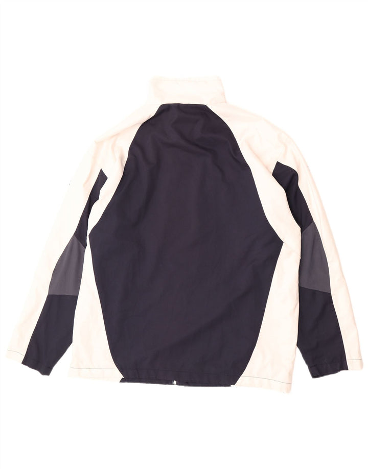 Giacca da tuta da uomo Lotto grande in poliestere color block blu navy