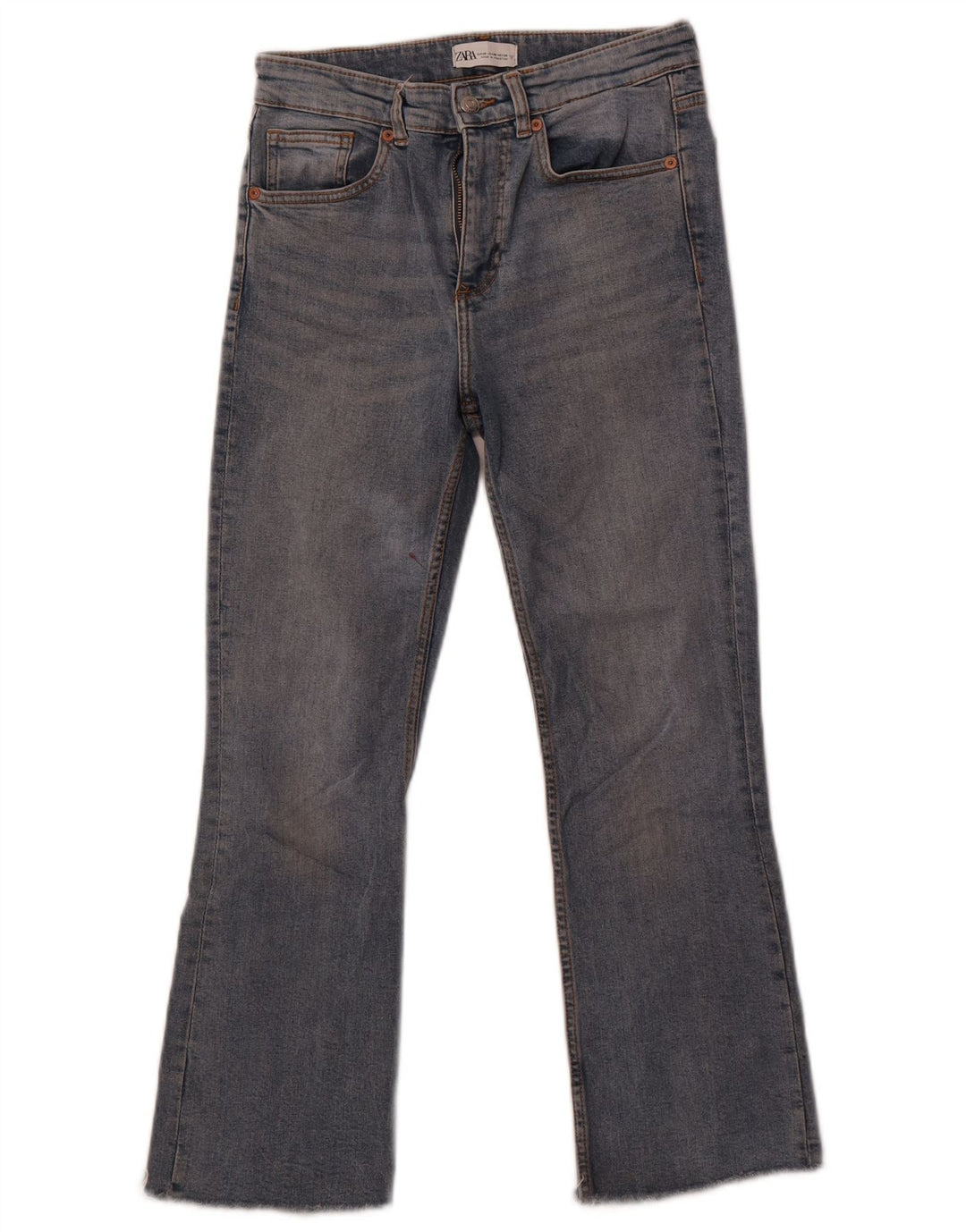 Jeans corti da donna Zara EU 38 piccoli W28 L26 cotone blu