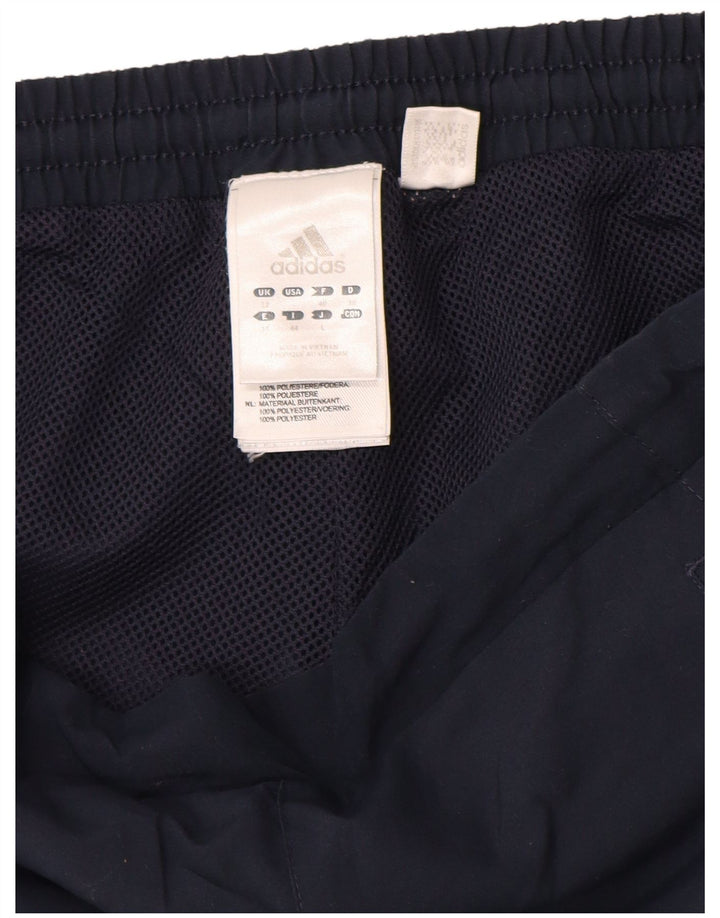 Pantaloncini sportivi Adidas da donna Bermuda UK 12 medio blu navy poliestere