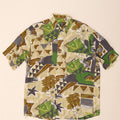 Camicia a maniche corte da uomo Rodrigo taglia 41 16 grande geometrica multicolore