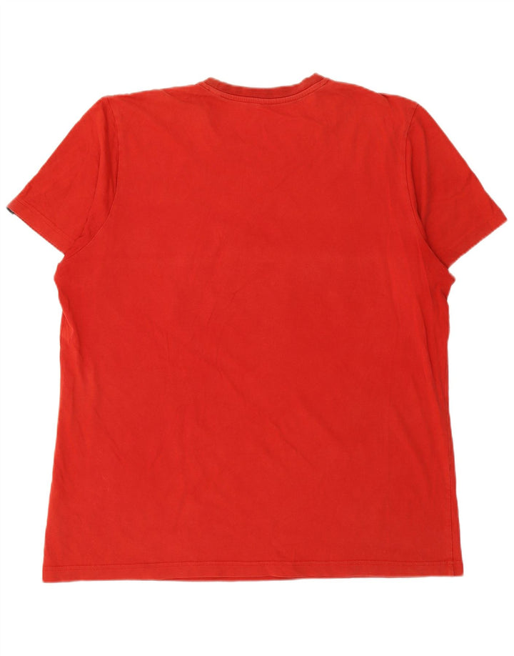 T-shirt grafica da uomo ADIDAS Top XL in cotone rosso