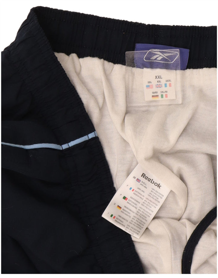 Pantaloni da tuta da uomo Reebok Joggers 2XL poliestere blu navy