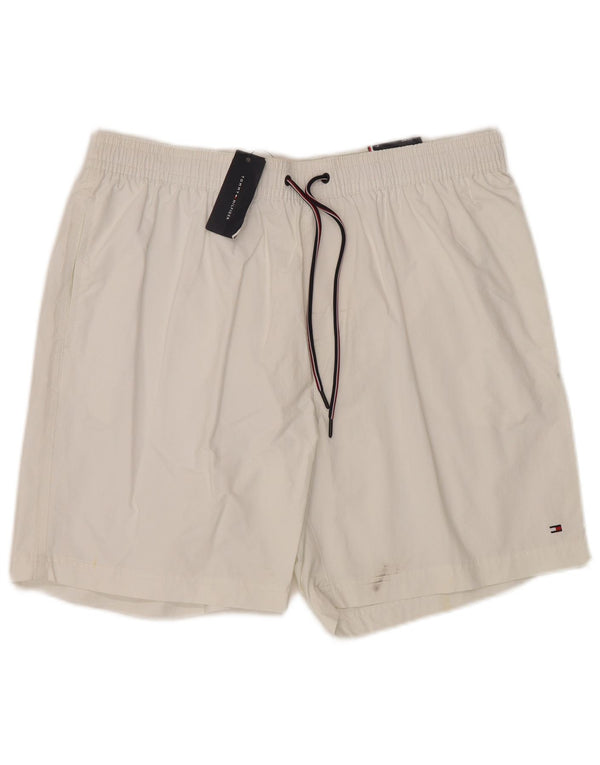 Pantaloncini da bagno da uomo Tommy Hilfiger XL nylon bianco