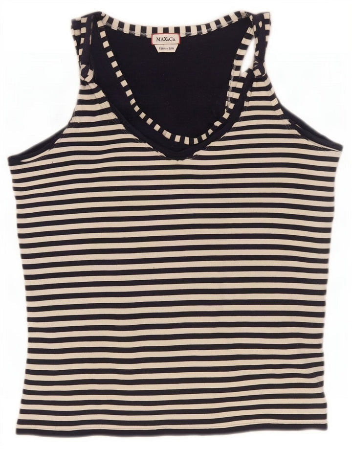 Canotta da donna Max & Co. UK 12 medio a righe nere