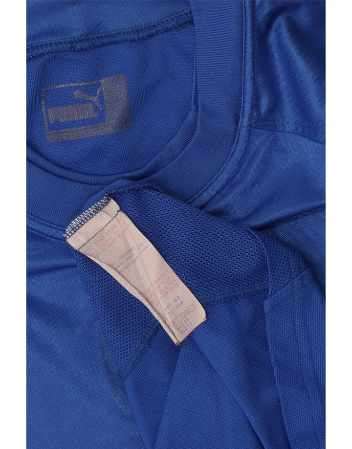T-shirt da uomo Puma Top blu medio in poliestere