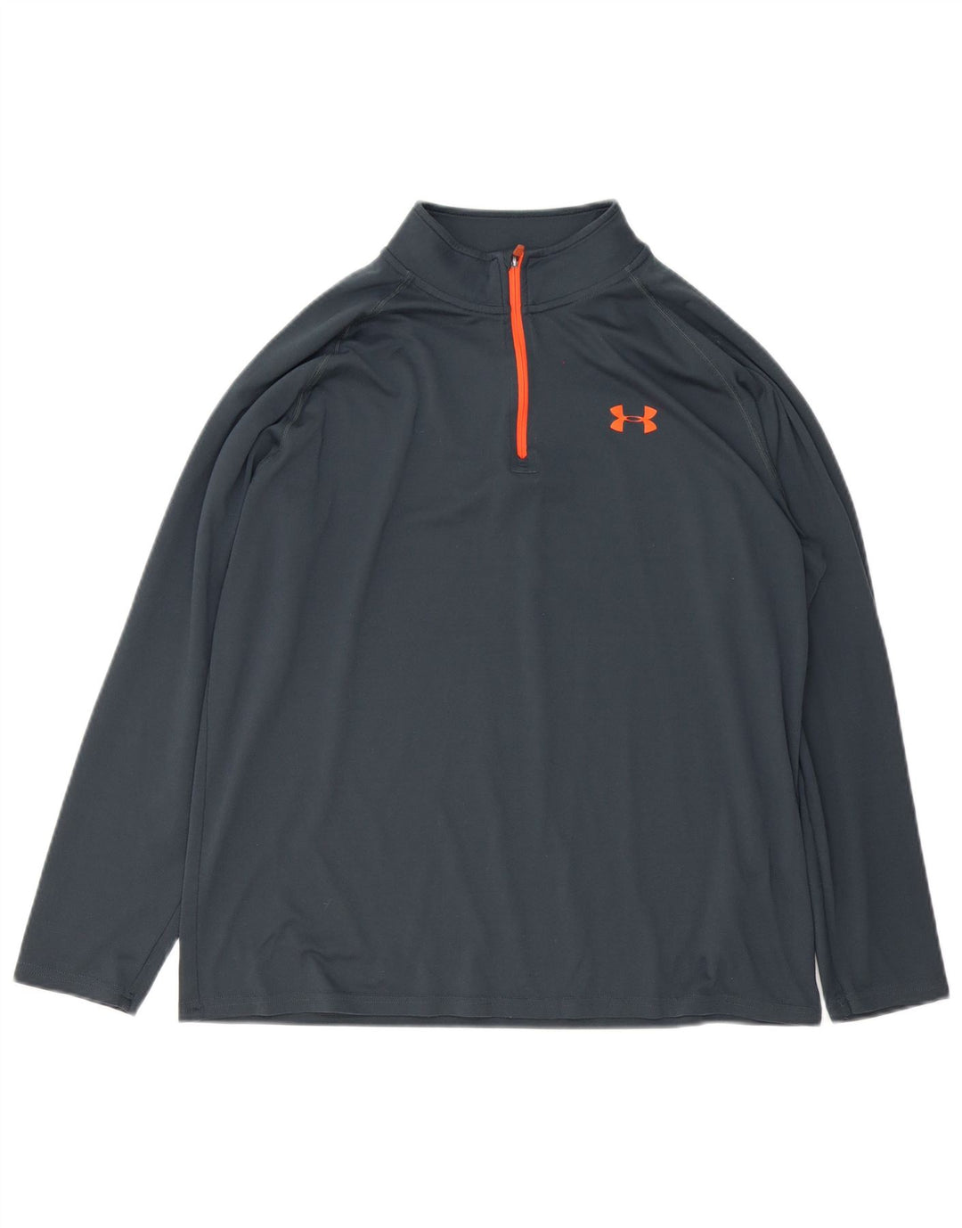Under Armour Uomo Heat Gear Zip Collo Pullover Tuta Top Grande Grigio