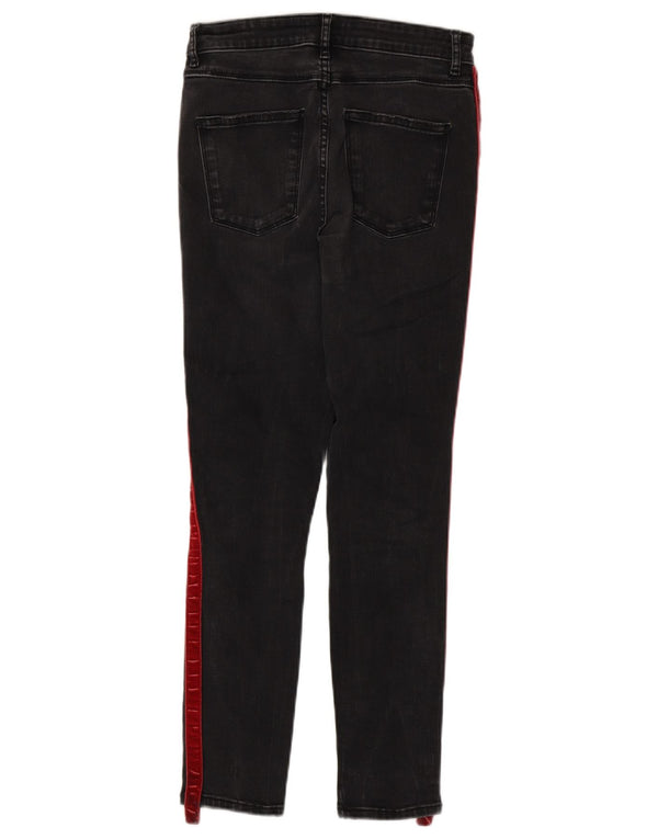 Jeans skinny da donna Zara EU 38 Small W28 L27 Cotone color block nero