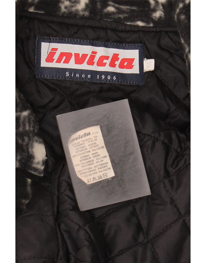 Giacca in pile da uomo Invicta UK 38 Poliestere geometrico nero medio