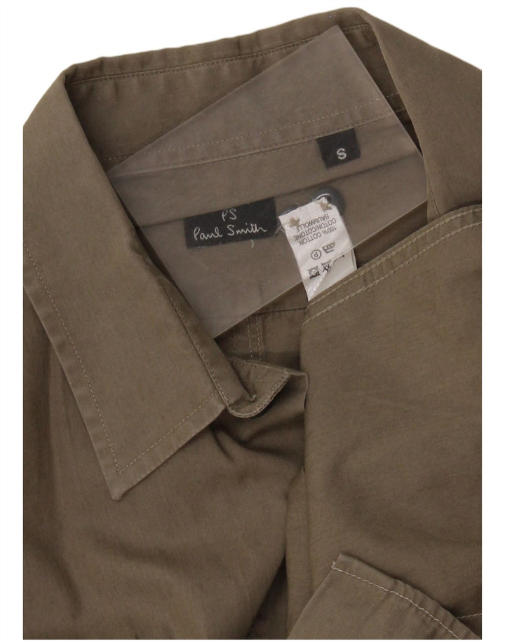 PAUL SMITH Camicia da uomo piccola in cotone kaki