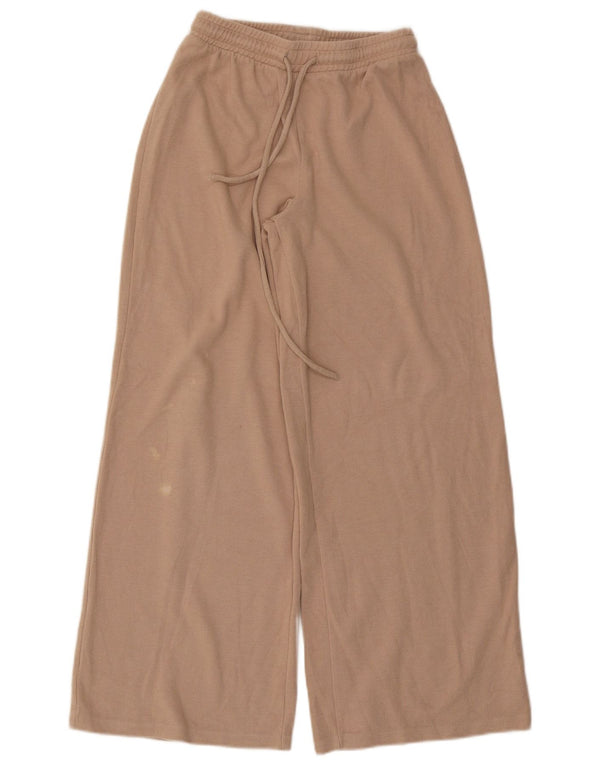 Pantaloni da tuta da donna Zara a gamba larga UK 12 Cotone beige medio