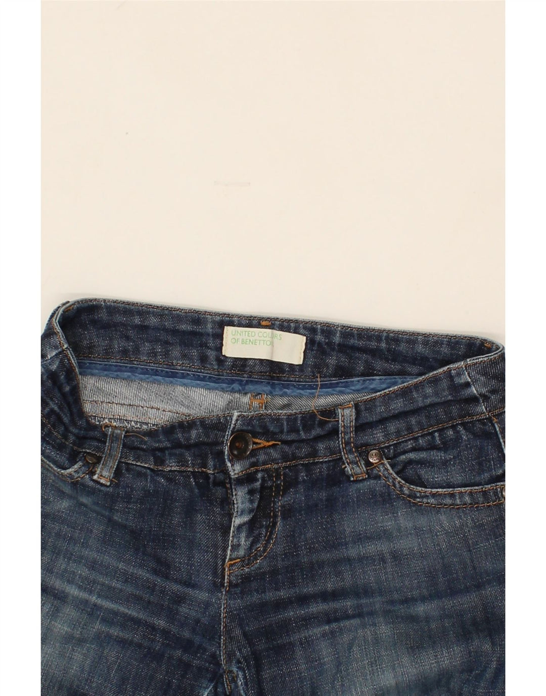 BENETTON Womens Skinny Jeans W28 L33  Blue Vintage Benetton and Second-Hand Benetton from Messina Hembry 