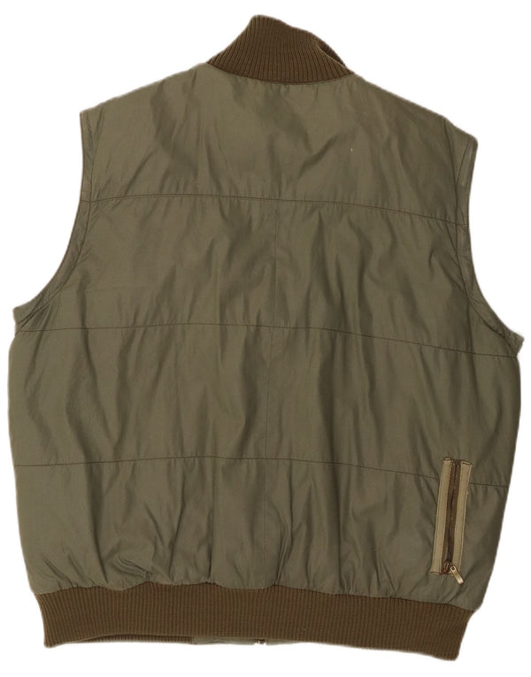 Gilet imbottito da uomo Levi's UK 40 grande cotone verde
