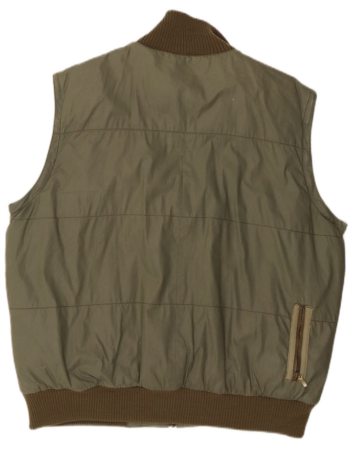 Gilet imbottito da uomo Levi's UK 40 grande cotone verde
