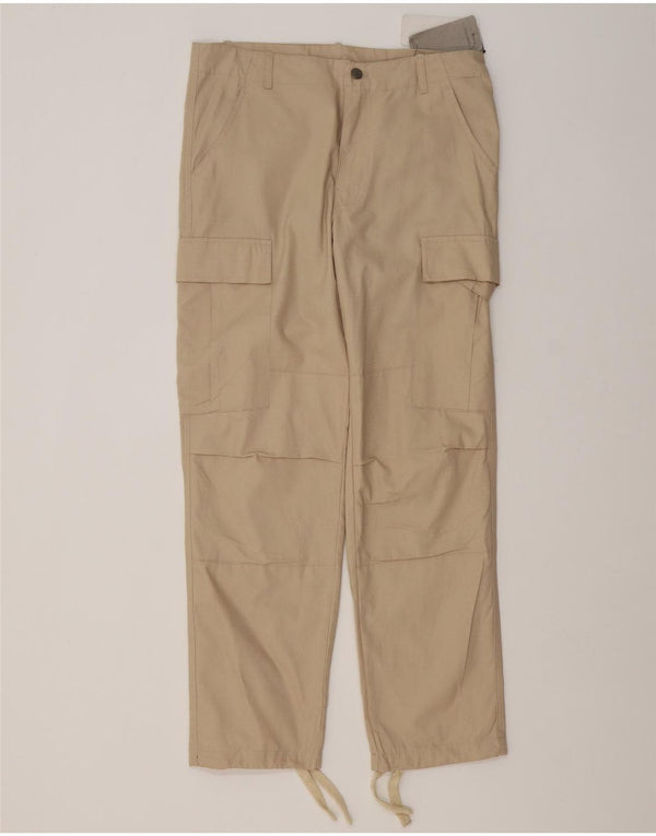 Pantaloni cargo dritti da uomo Carhartt piccoli W29 L30 cotone beige