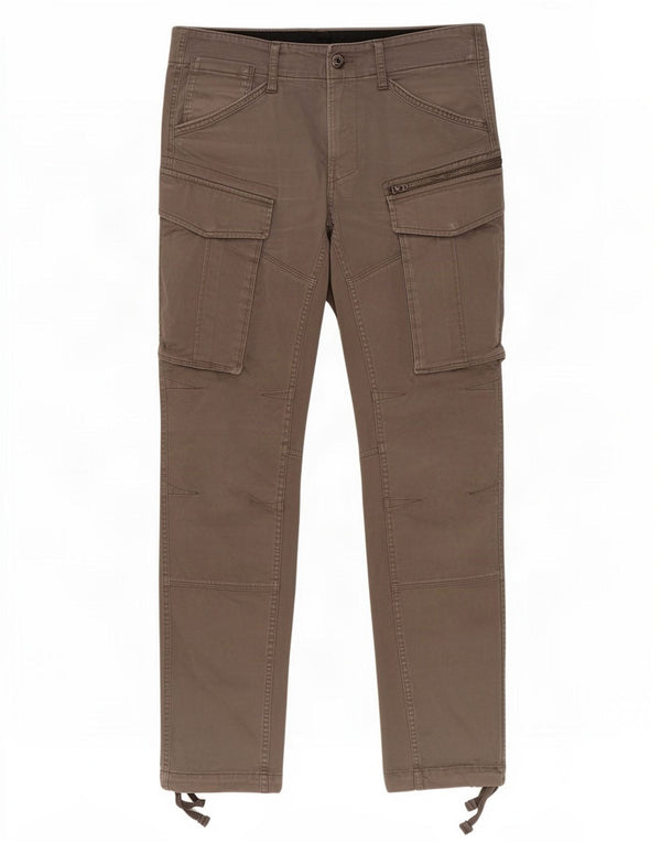 Pantaloni cargo dritti da uomo G-Star W33 L34 cotone grigio