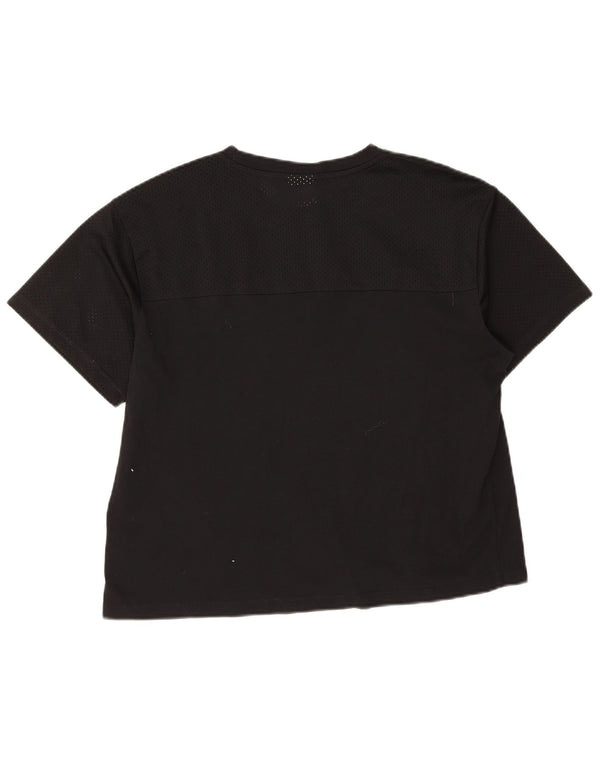 T-shirt grafica da donna Champion Top UK 16 grande nera