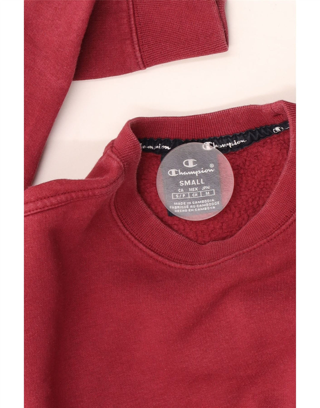 Felpa da uomo Champion maglione piccolo bordeaux