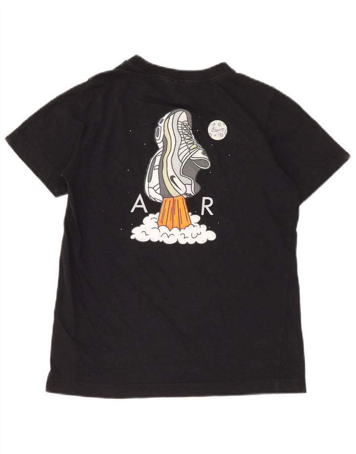 T-shirt grafica NIKE da ragazzo, 10-11 anni, cotone nero medio