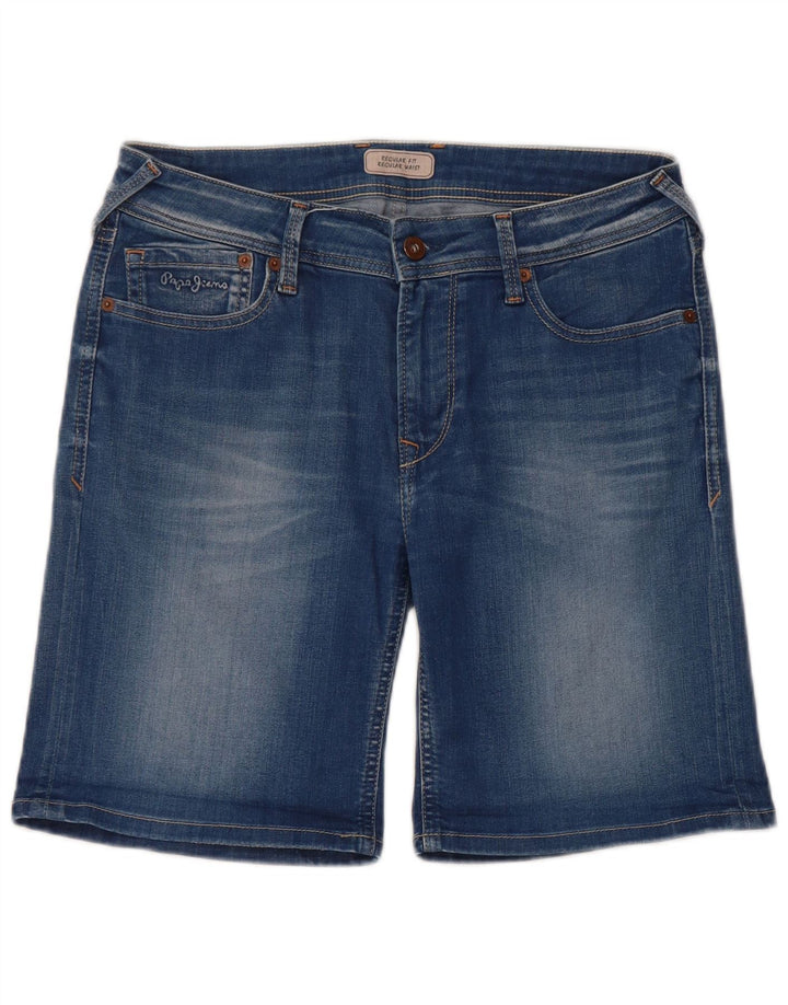 PEPE JEANS Pantaloncini di jeans vestibilità regolare da donna W30 Cotone blu medio