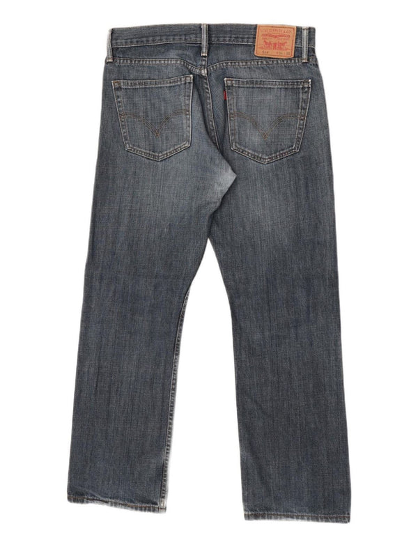 Levi's Uomo 514 Slim Jeans dritti W34 L40 Cotone Blu