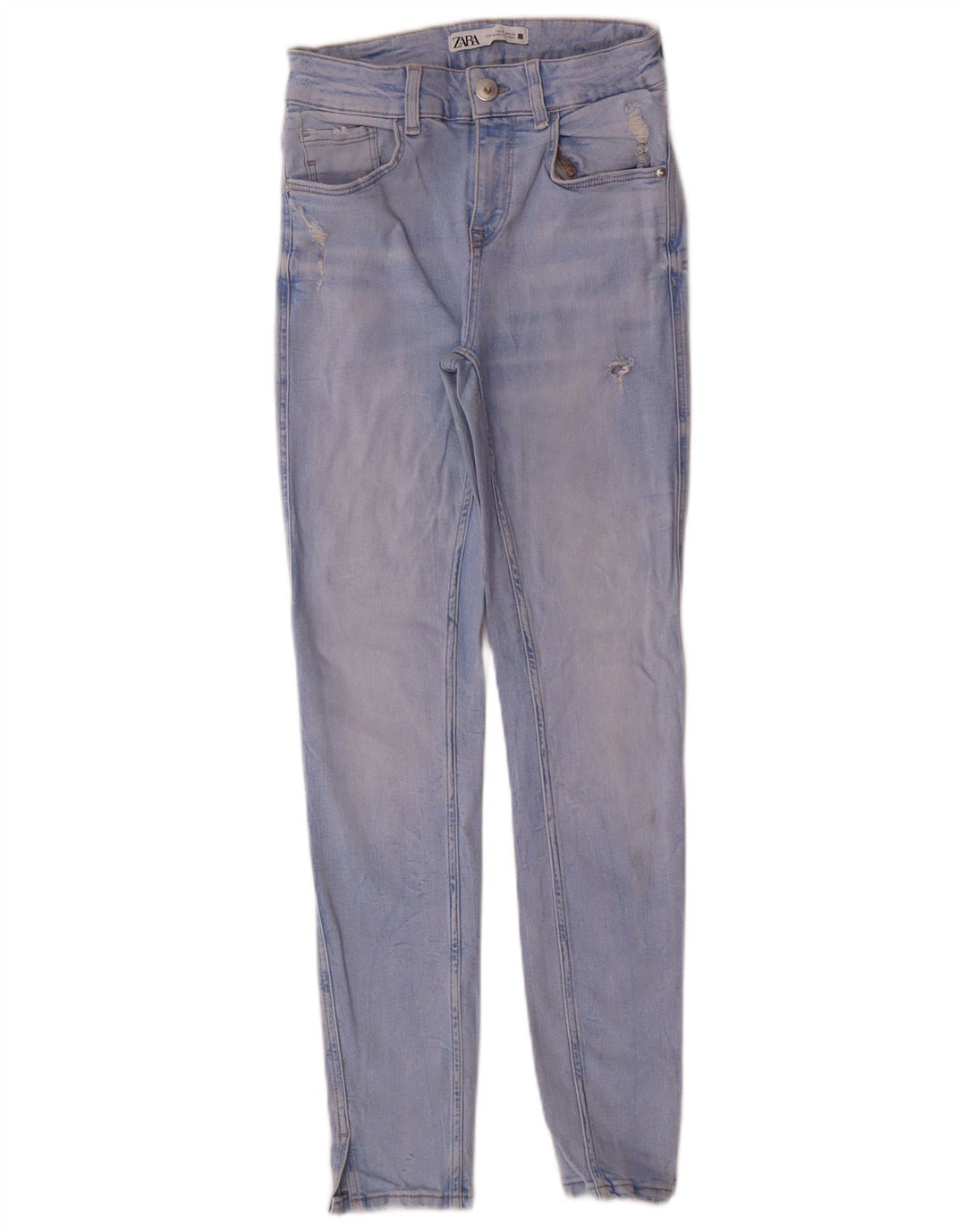 Jeans skinny da donna Zara EU 36 XS W26 L27 cotone blu moderno