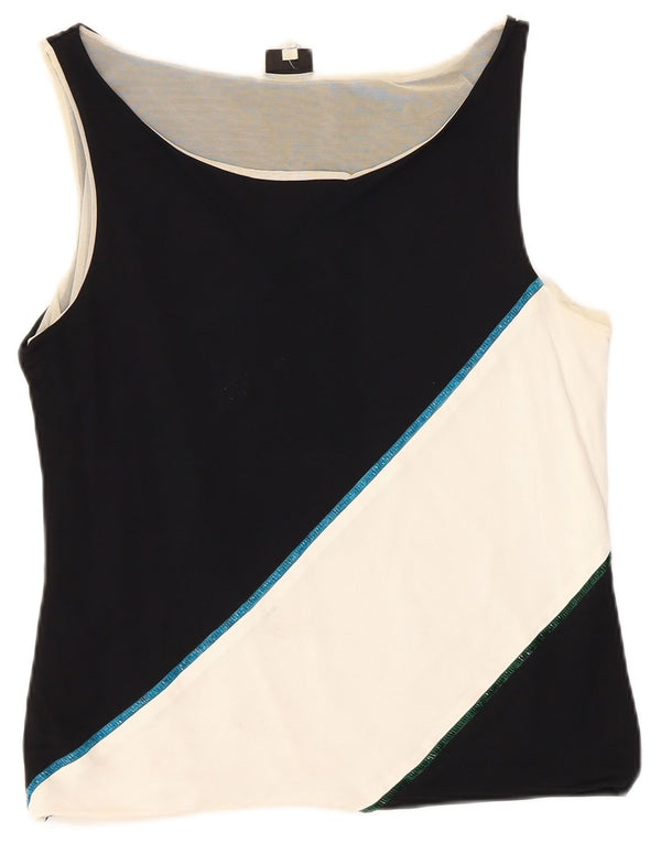 Canotta da donna Gianfranco Ferre UK 20 2XL Designer color block nero