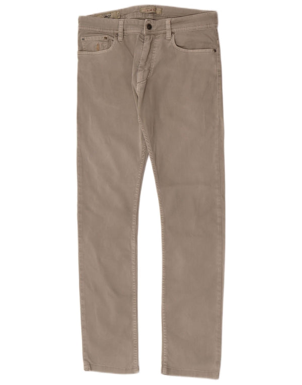 Pantaloni casual slim fit da uomo Marlboro Classics W32 L31 Cachi