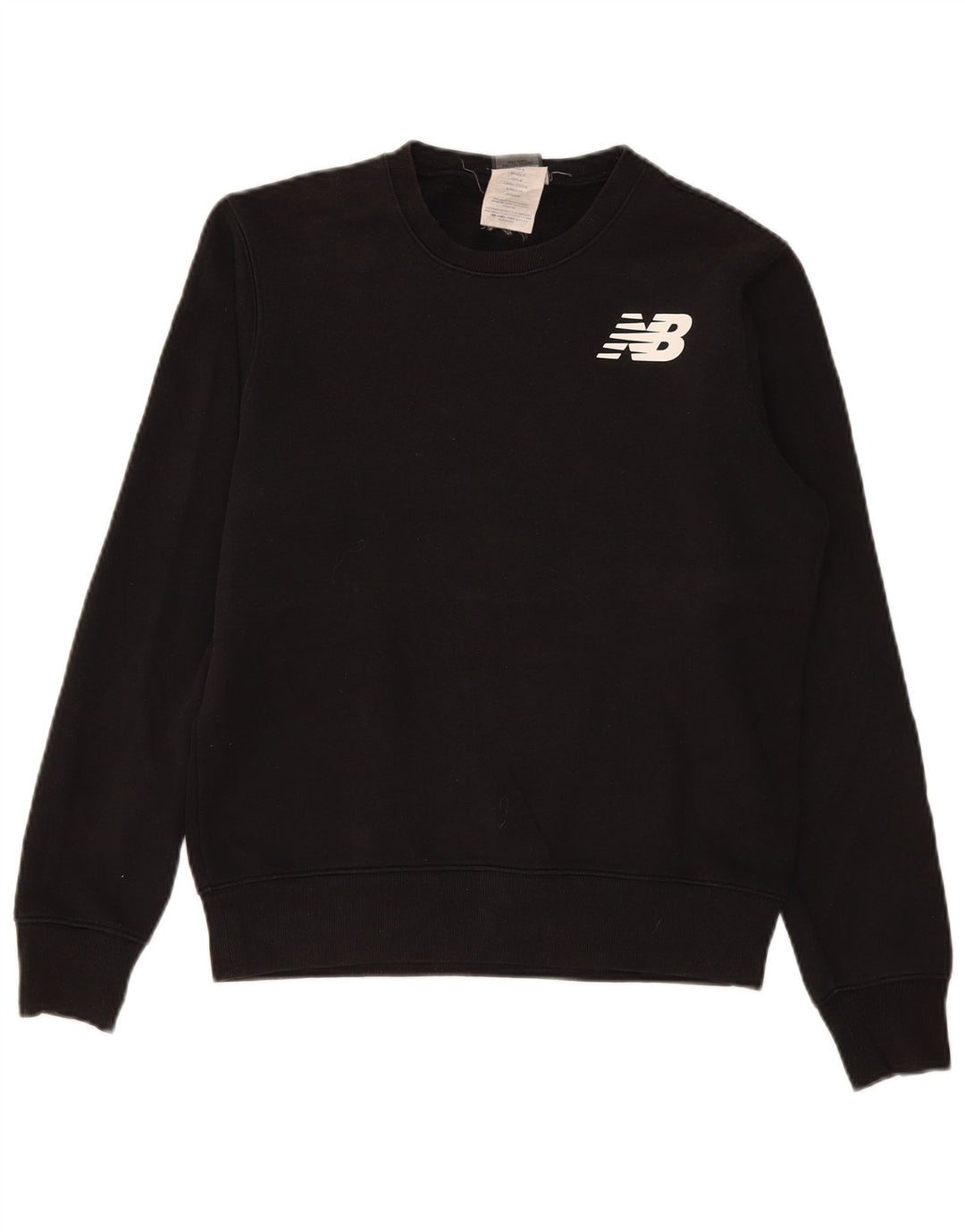 Felpa grafica da uomo New Balance, maglione piccolo, cotone nero
