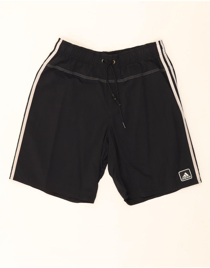 ADIDAS Mens Sport Shorts Medium  Black Nylon Vintage Adidas and Second-Hand Adidas from Messina Hembry 