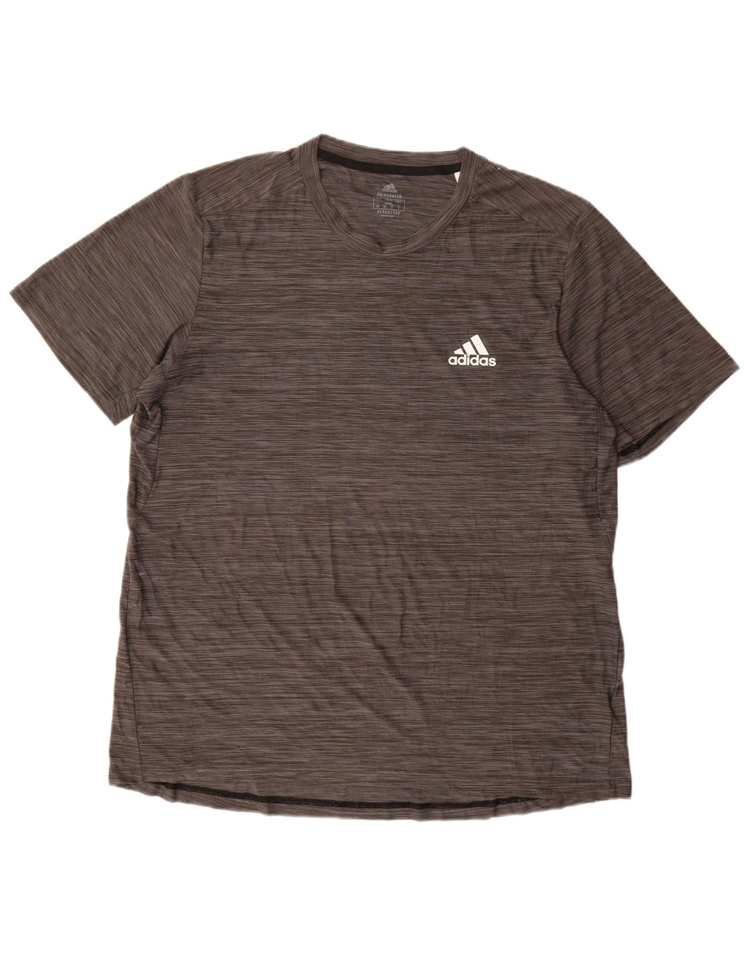 T-shirt Adidas Aeroready da uomo, grande, in poliestere chiazzato grigio