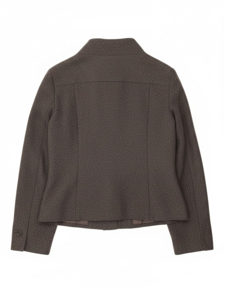 Giacca blazer a 6 bottoni da donna Sasha UK 14 Lana grigio medio