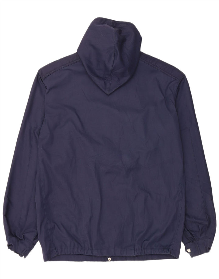 Giacca utilitaria vintage da uomo con cappuccio IT 54 2XL Blu navy