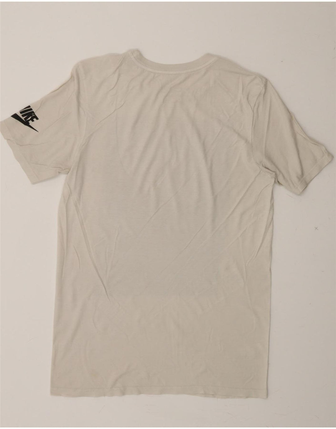 NIKE Mens Athletic Cut Graphic T-Shirt Top Small Off White Vintage Nike and Second-Hand Nike from Messina Hembry 