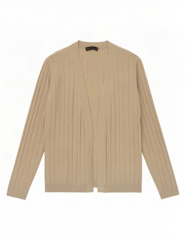 Maglione cardigan aperto oversize da donna Marks & Spencer UK 18 XL Beige