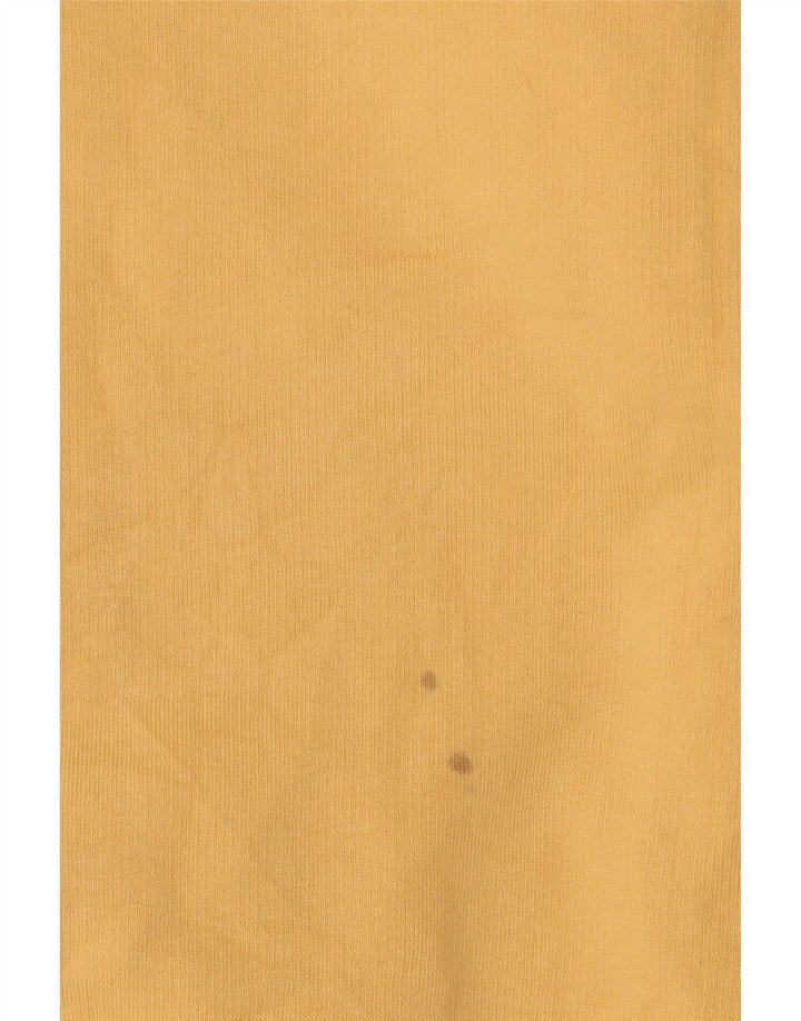 Felpa da uomo con collo con zip Eddie Bauer, maglione grande, cotone giallo