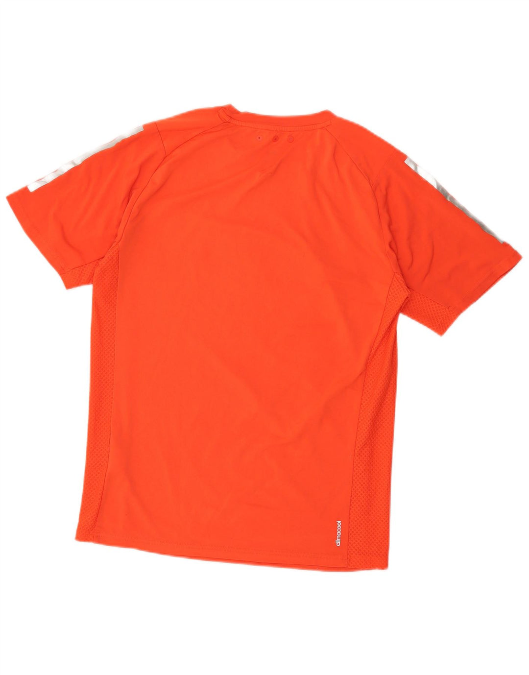 T-shirt grafica Adidas da uomo Climacool Top piccola in poliestere arancione