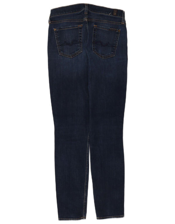 Jeans skinny da donna 7 For All Mankind W26 L28 cotone blu navy