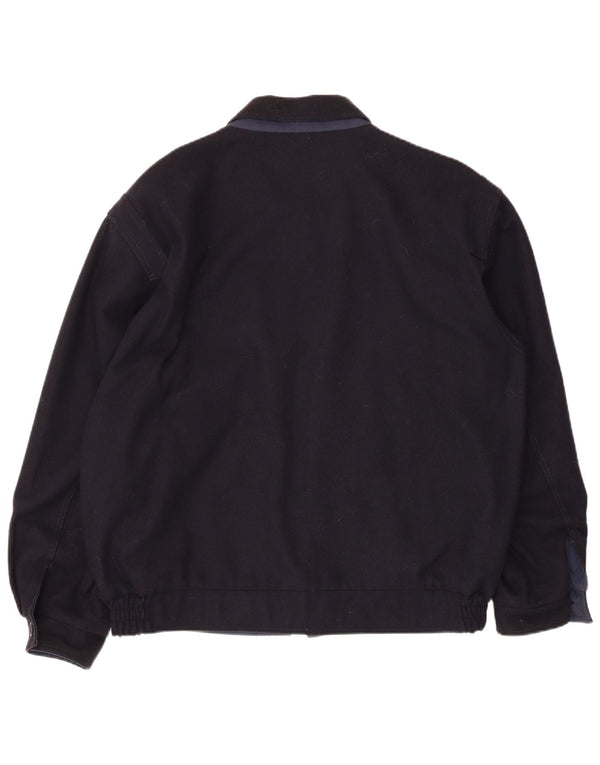 Giubbotto bomber vintage da uomo UK 42 XL blu navy