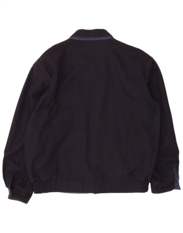 Giubbotto bomber vintage da uomo UK 42 XL blu navy